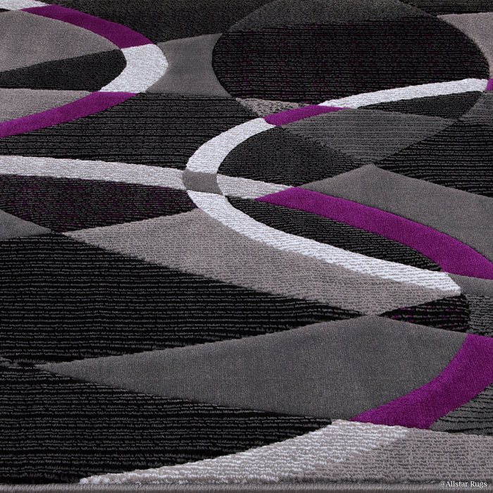 Latitude Run® Abstract Purple Area Rug & Reviews Wayfair